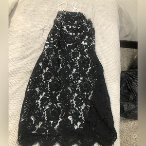 Black lace dress